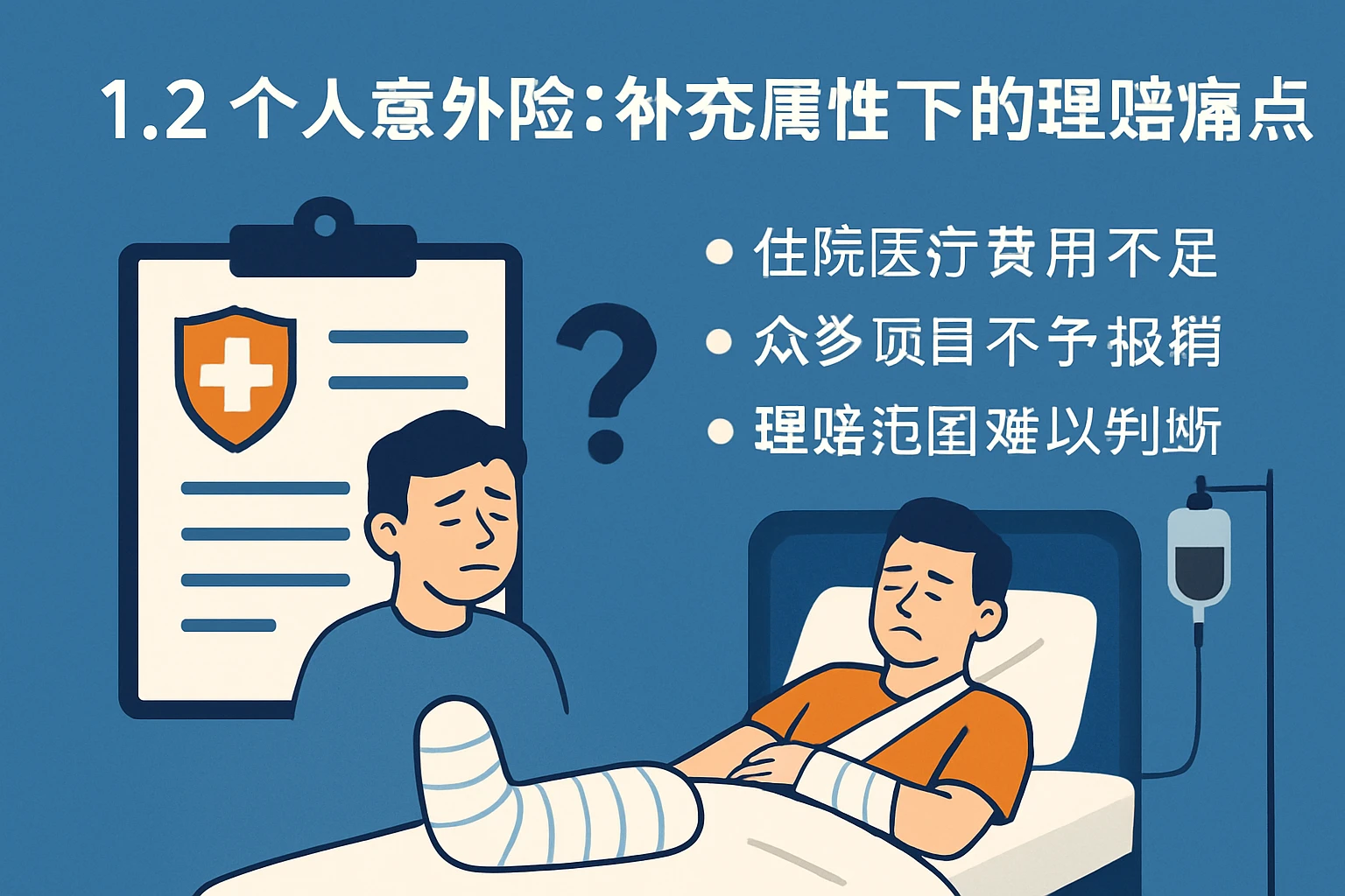 1.2 个人意外险：补充属性下的理赔痛点
