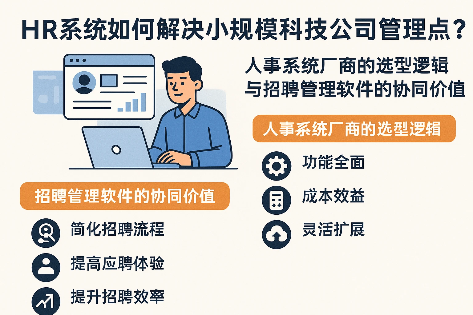 HR系统如何解决小规模科技公司的管理痛点？人事系统厂商的选型逻辑与招聘管理软件的协同价值