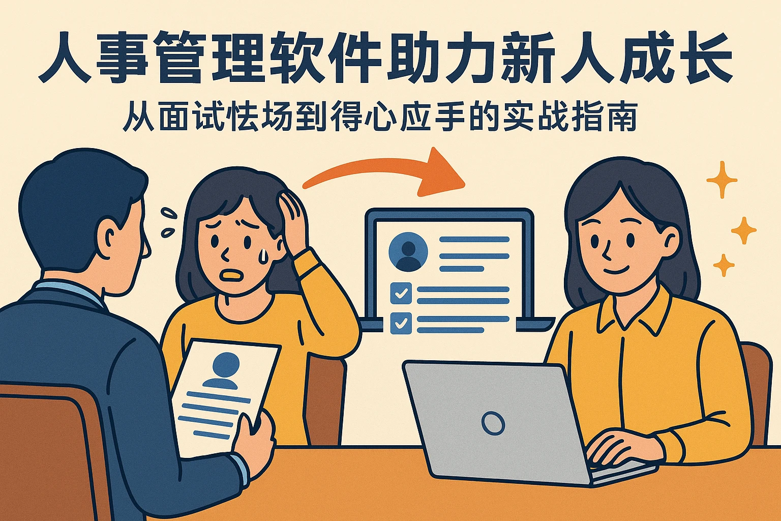人事管理软件助力新人成长：从面试怯场到得心应手的实战指南