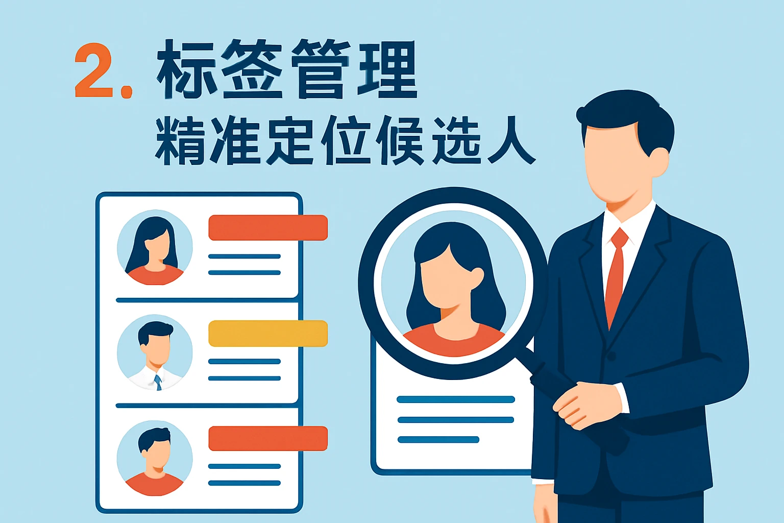 2. 标签管理：精准定位候选人
