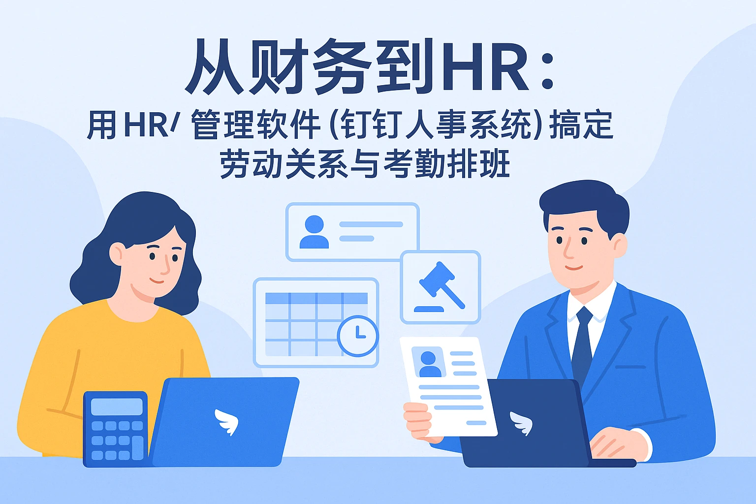 从财务到HR：用HR管理软件（钉钉人事系统）搞定劳动关系与考勤排班