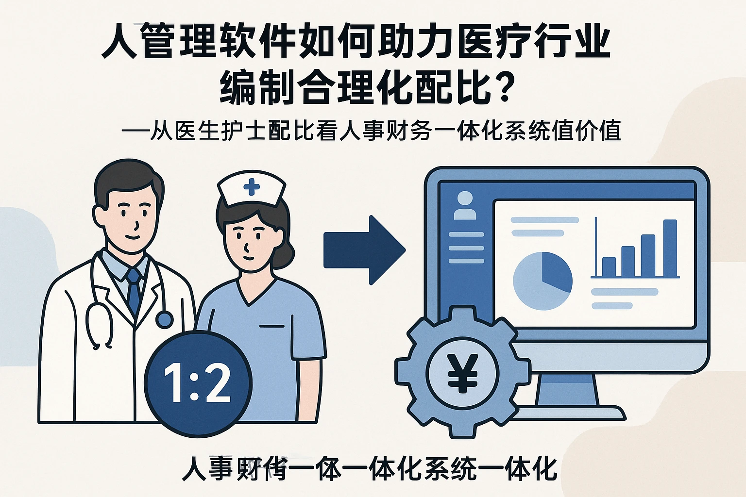 人事管理软件如何助力医疗行业编制合理化配比？——从医生护士配比看人事财务一体化系统价值