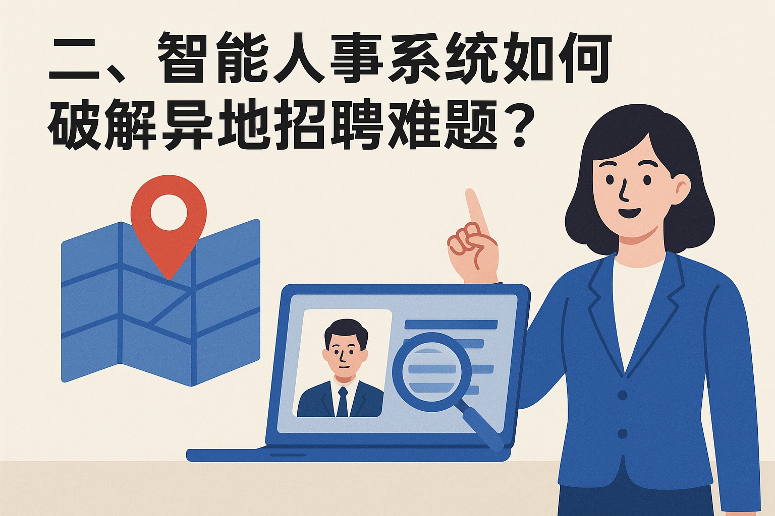 二、智能人事系统如何破解异地招聘难题？