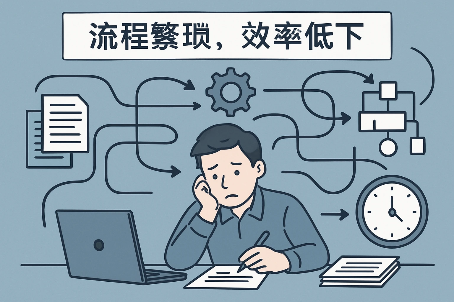 2. 流程繁琐，效率低下
