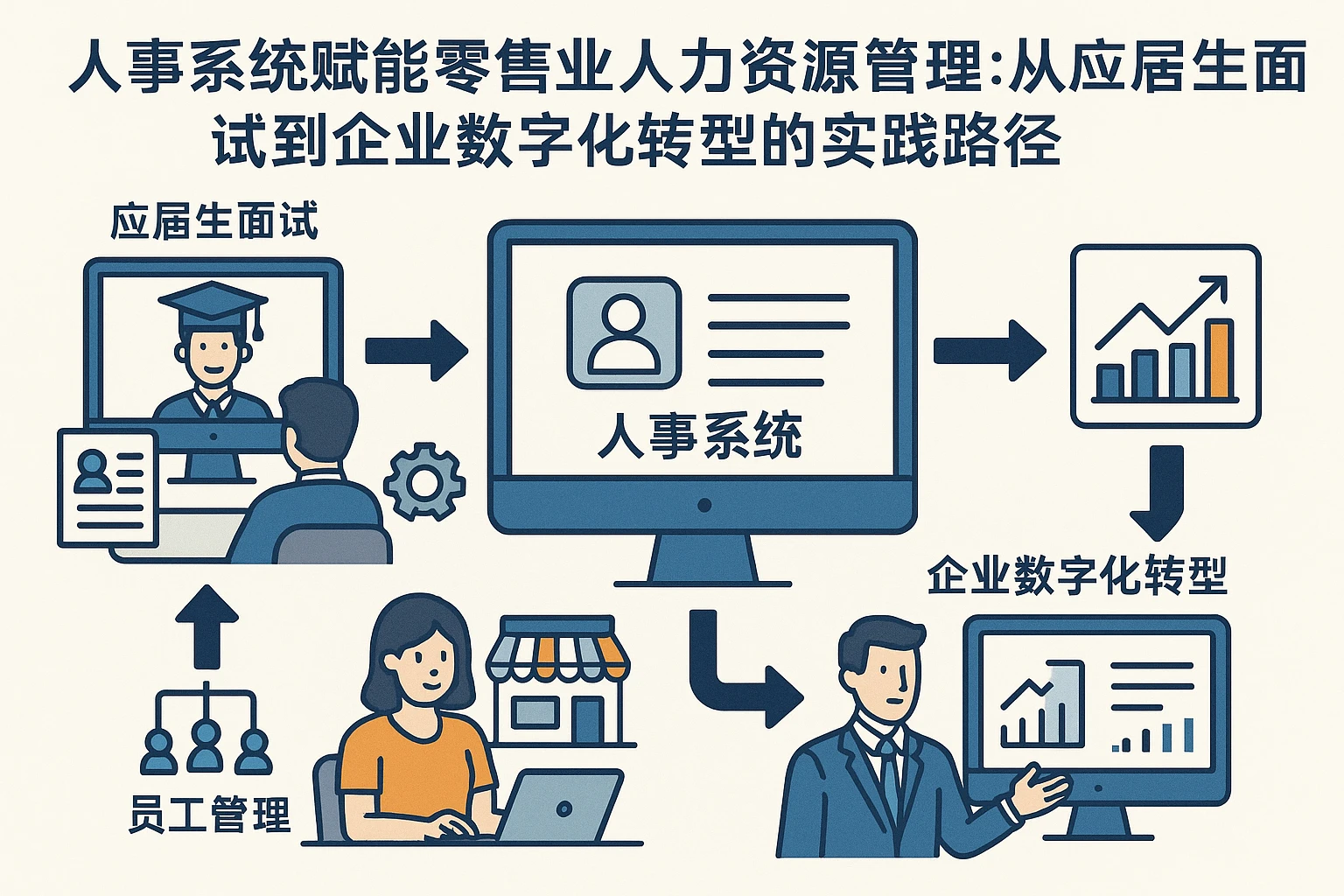 人事系统赋能零售业人力资源管理：从应届生面试到企业数字化转型的实践路径