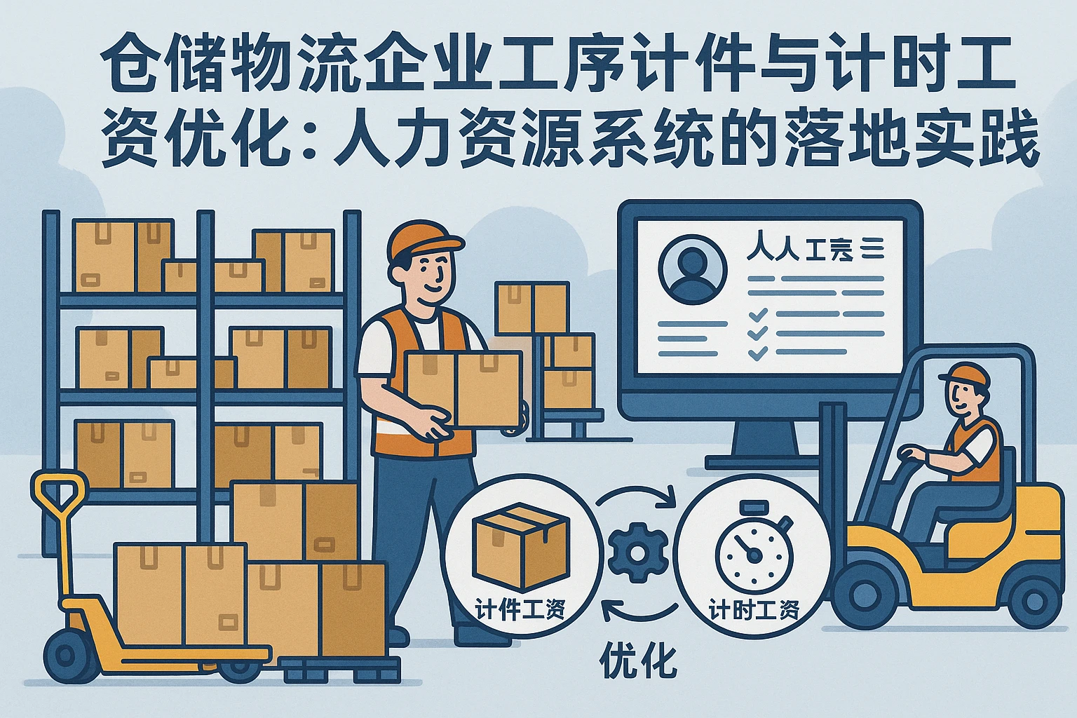 仓储物流企业工序计件与计时工资优化：人力资源系统的落地实践
