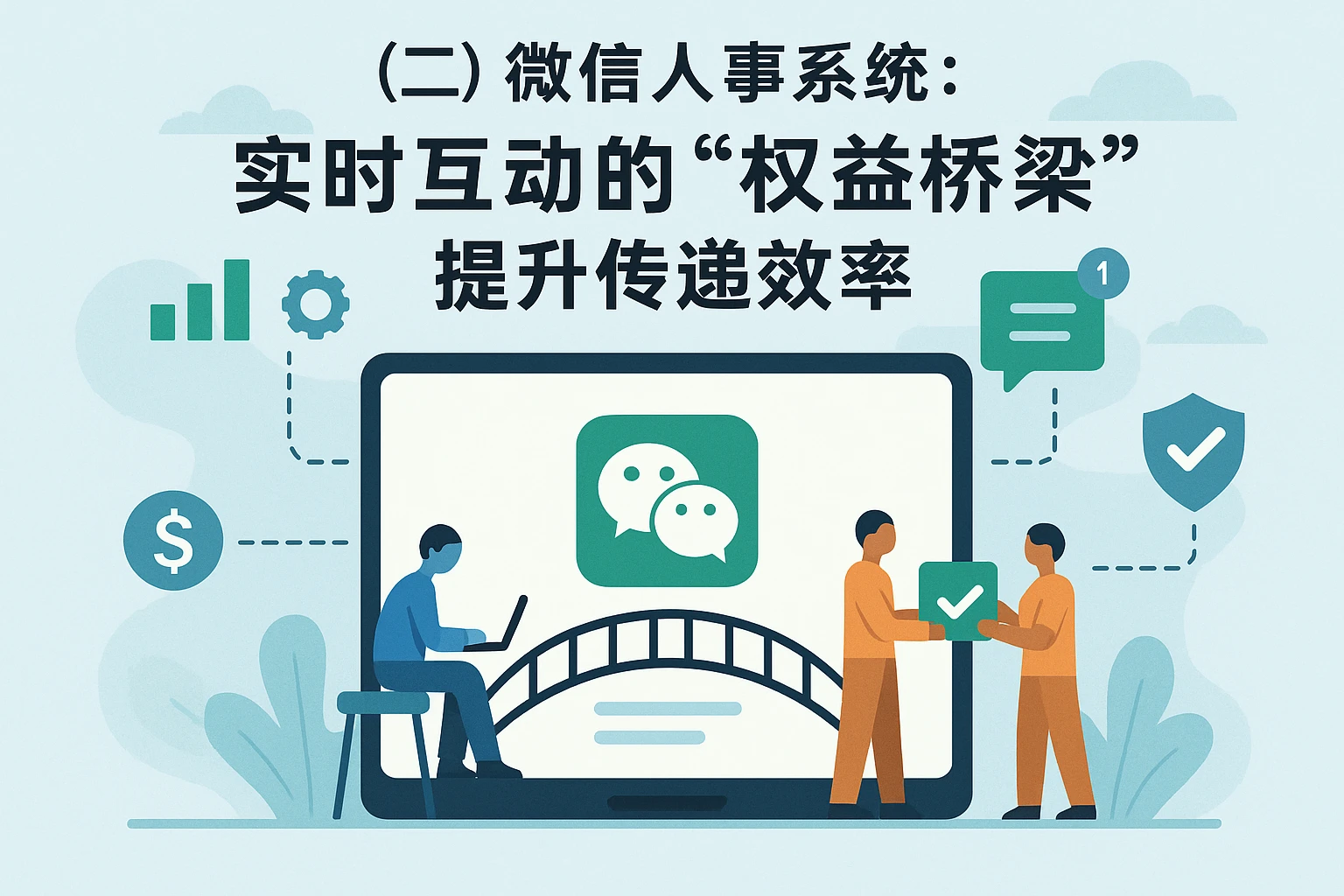 （二）微信人事系统：实时互动的“权益桥梁”，提升传递效率