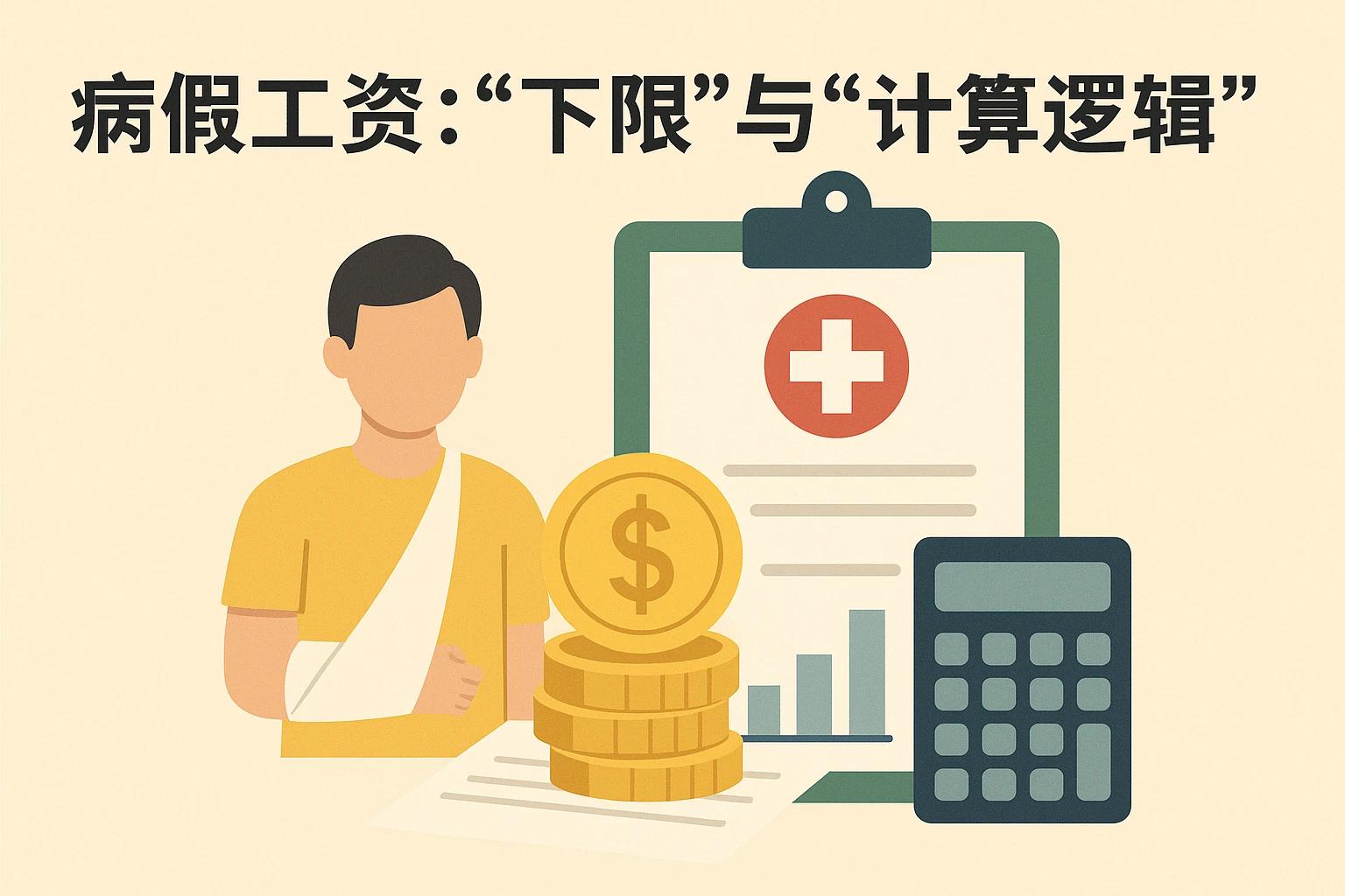 2. 病假工资：“下限”与“计算逻辑”