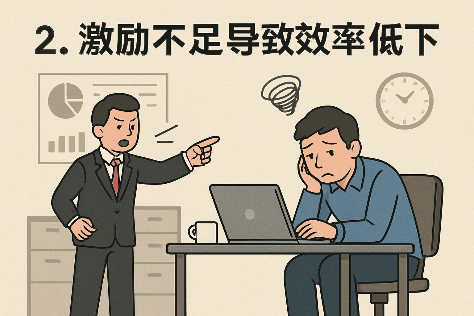 2. 激励不足导致效率低下