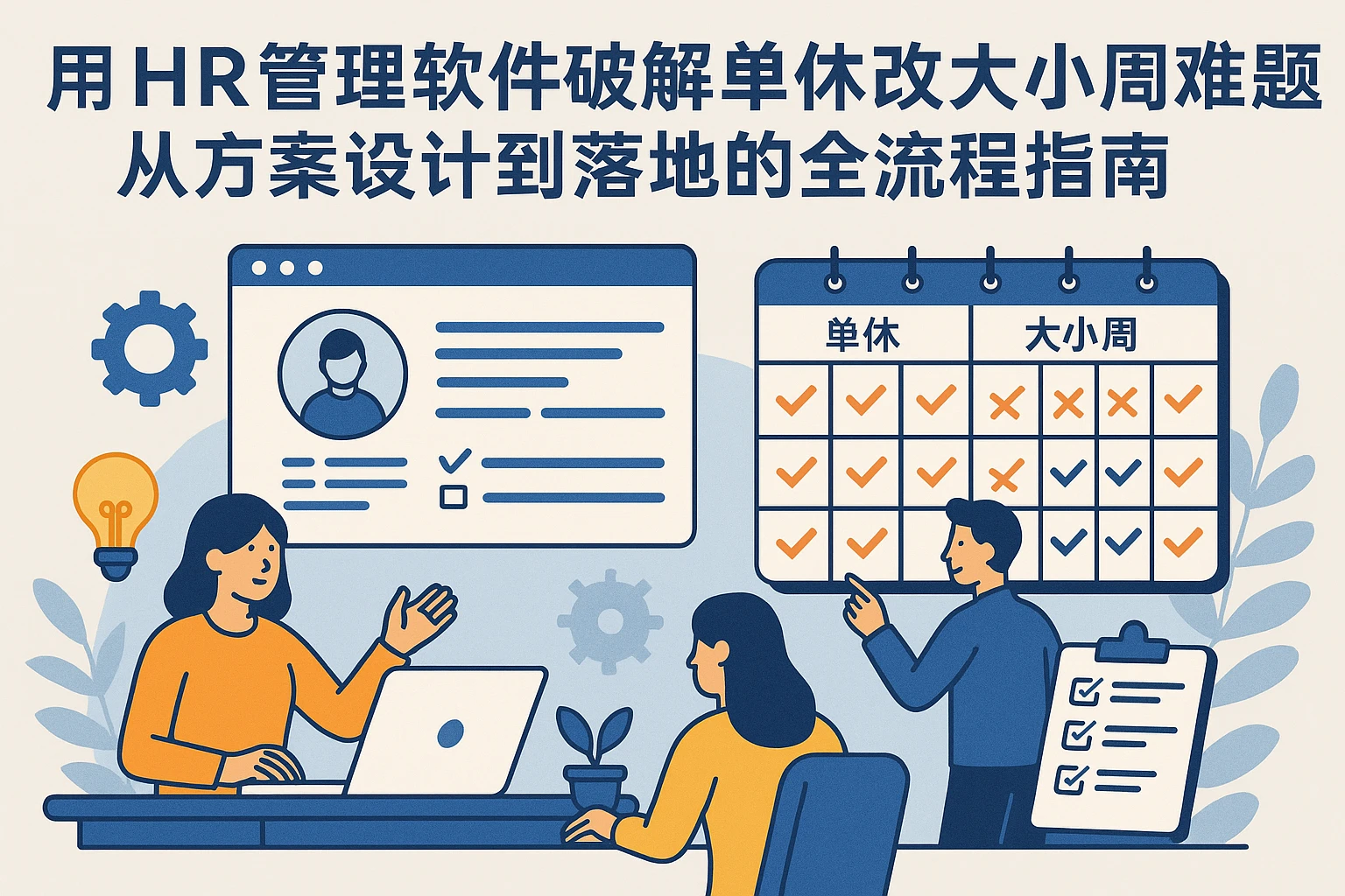 用HR管理软件破解单休改大小周难题：从方案设计到落地的全流程指南