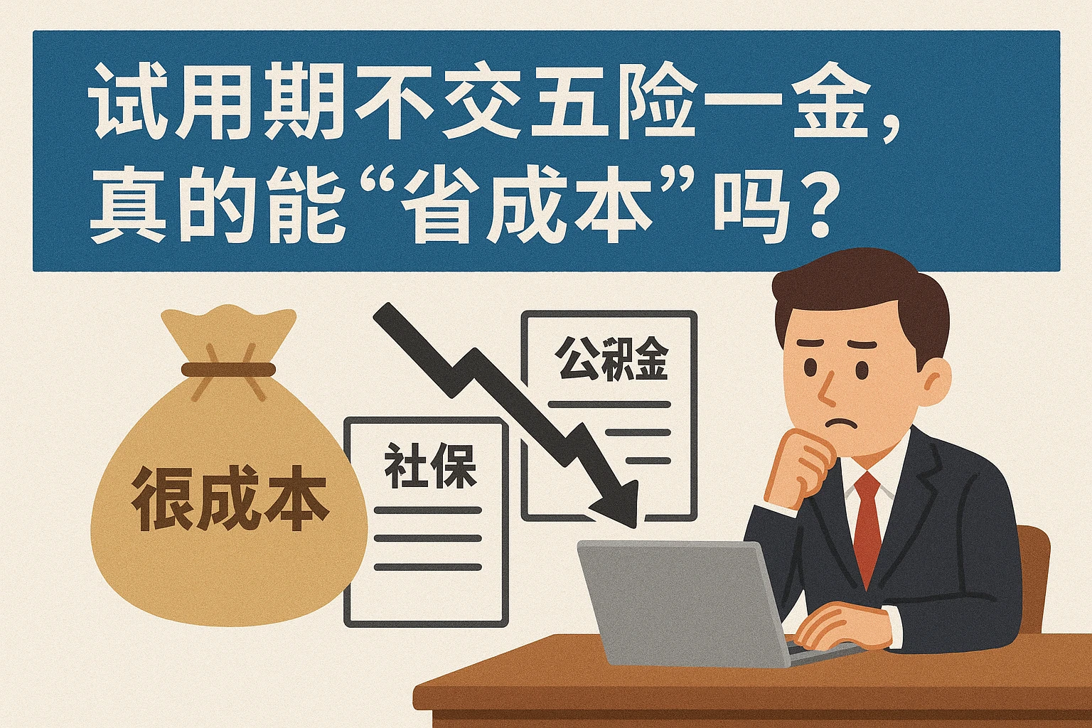 2. 试用期不交五险一金，真的能“省成本”吗？