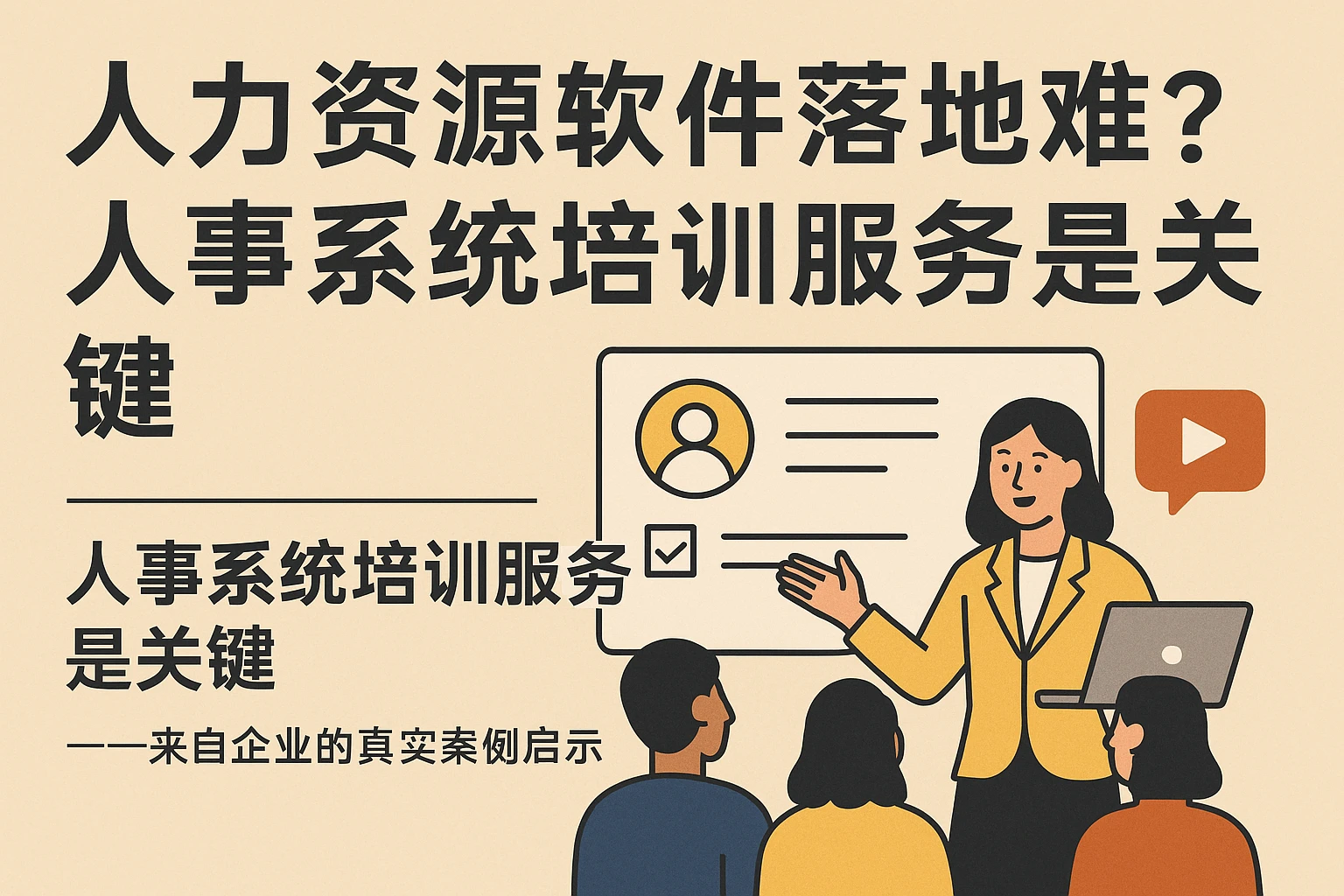 人力资源软件落地难？人事系统培训服务是关键——来自企业的真实案例启示
