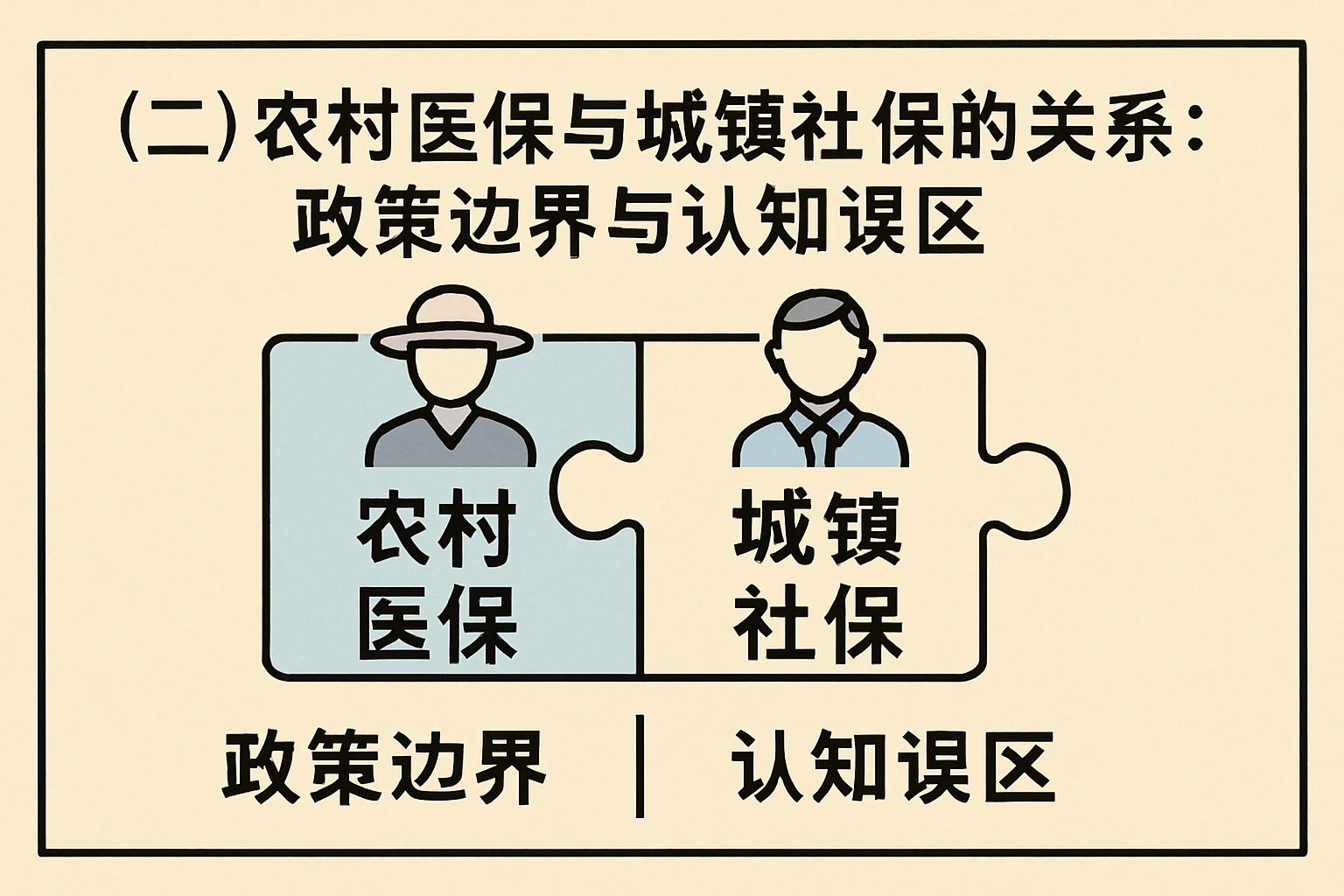 （二）农村医保与城镇社保的关系：政策边界与认知误区