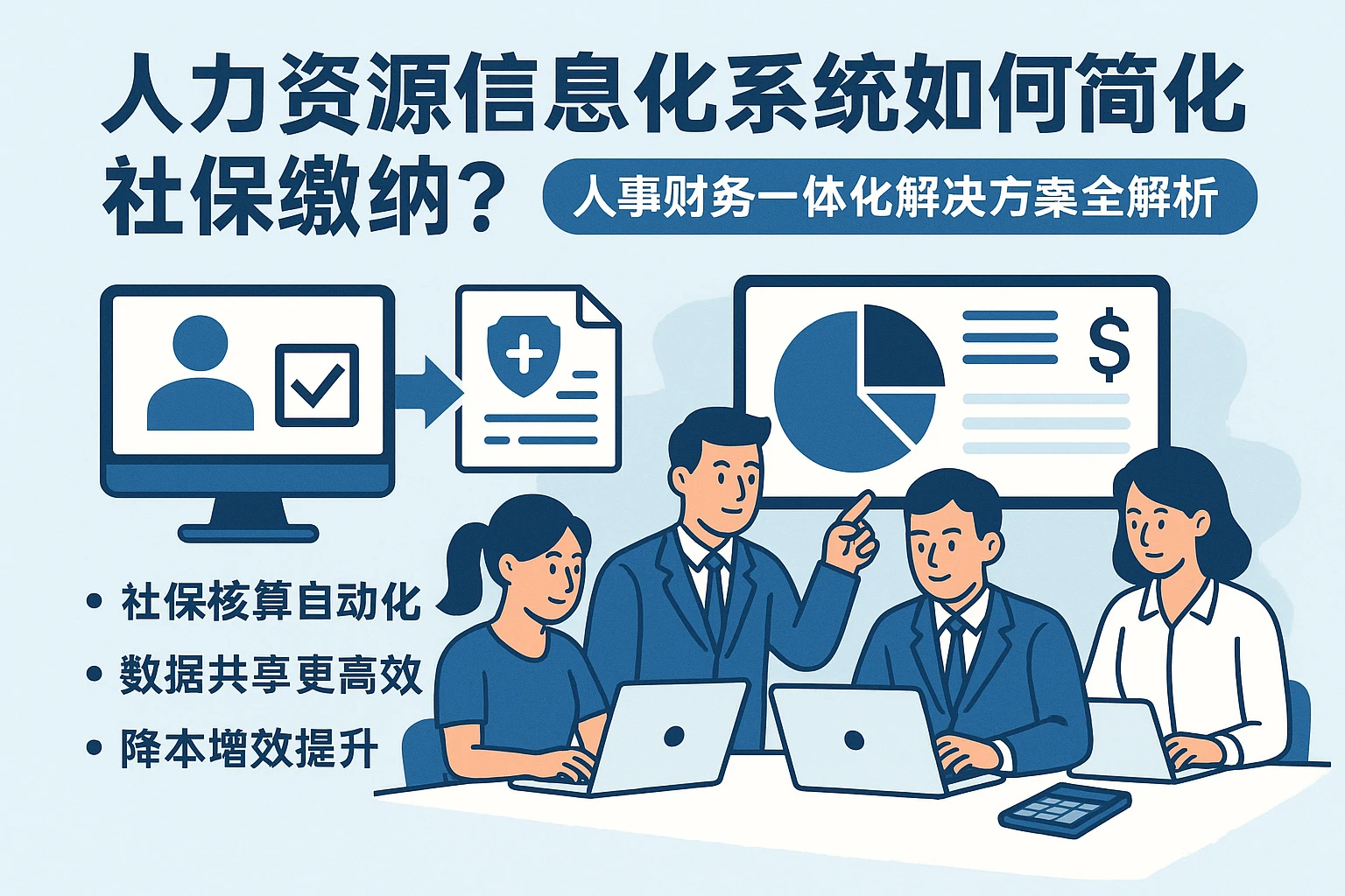 人力资源信息化系统如何简化社保缴纳？人事财务一体化解决方案全解析