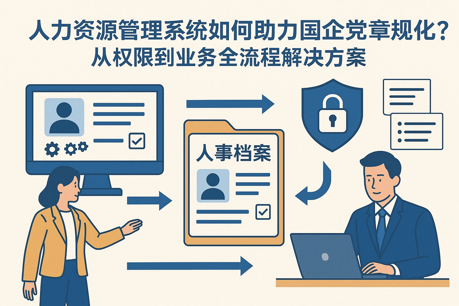 人力资源管理系统如何助力国企人事档案规范化？从权限到业务的全流程解决方案