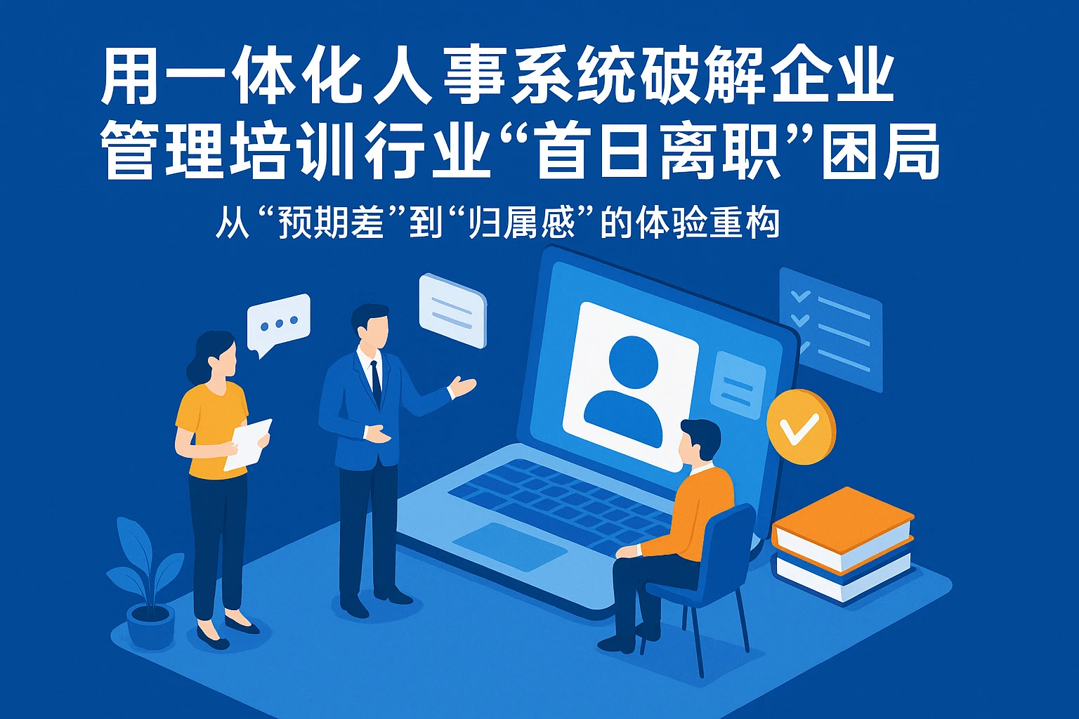 用一体化人事系统破解企业管理培训行业“首日离职”困局——从“预期差”到“归属感”的体验重构