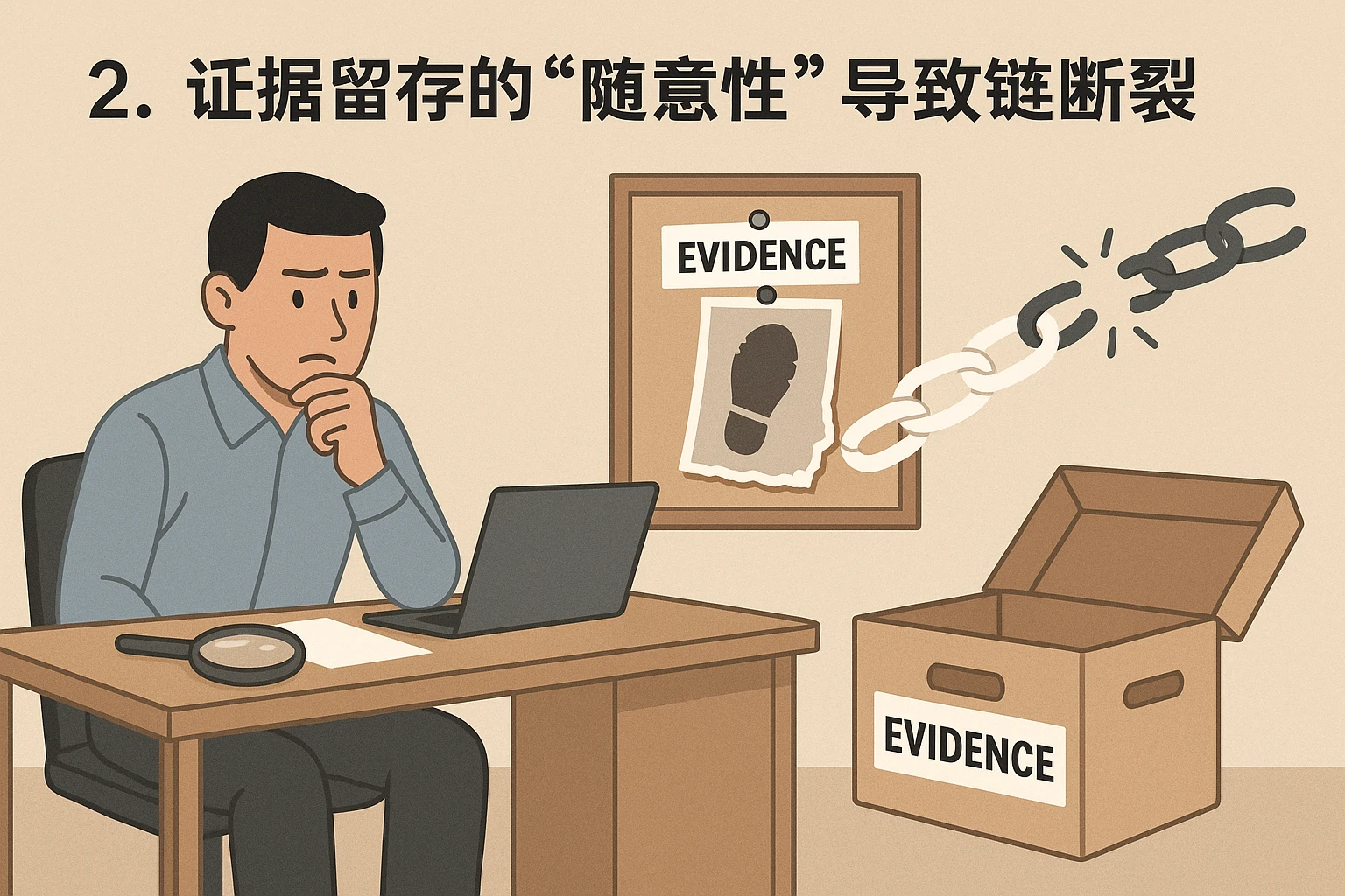 2. 证据留存的“随意性”导致链断裂