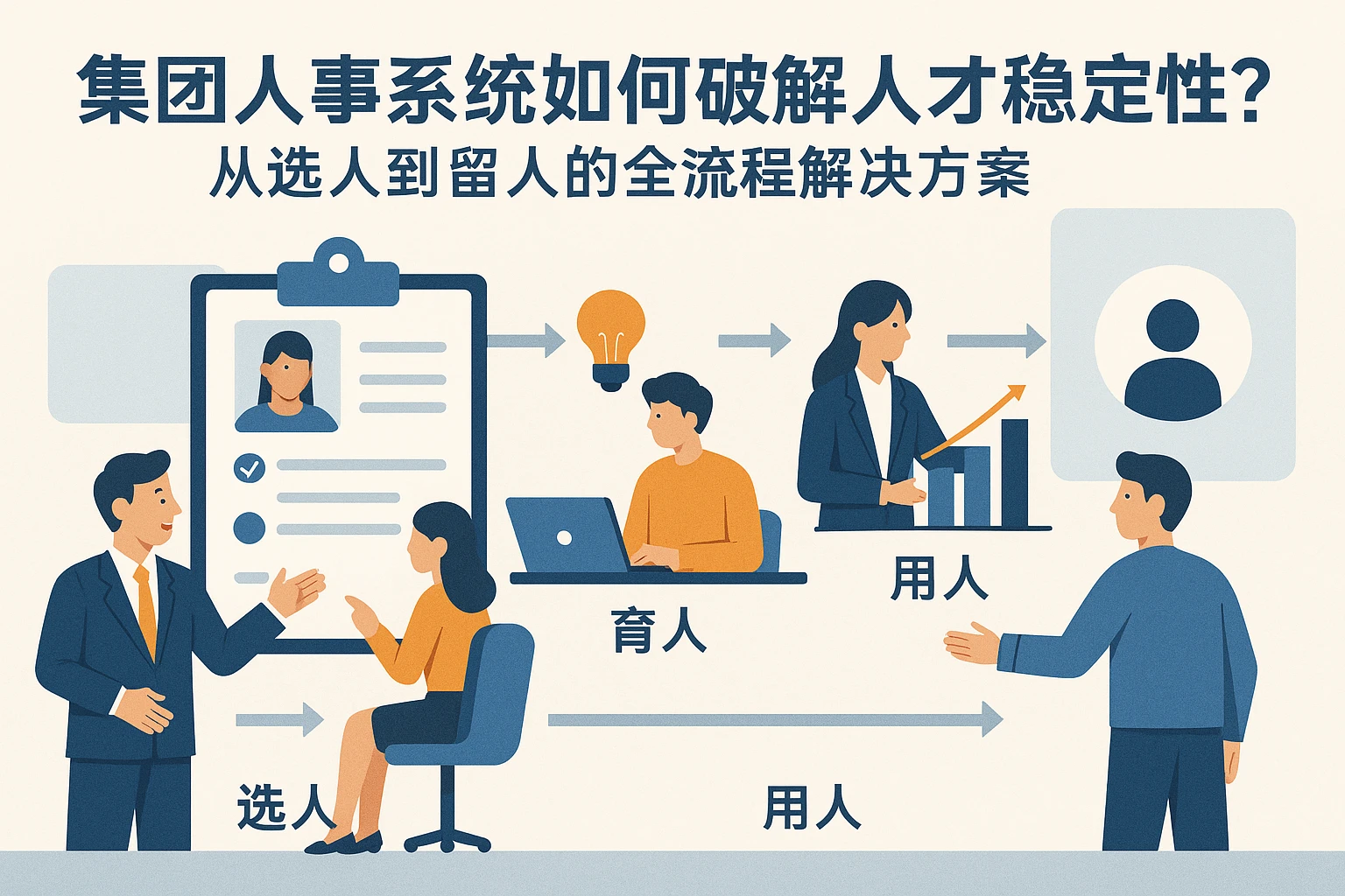 集团人事系统如何破解人才稳定性难题？从选人到留人的全流程解决方案