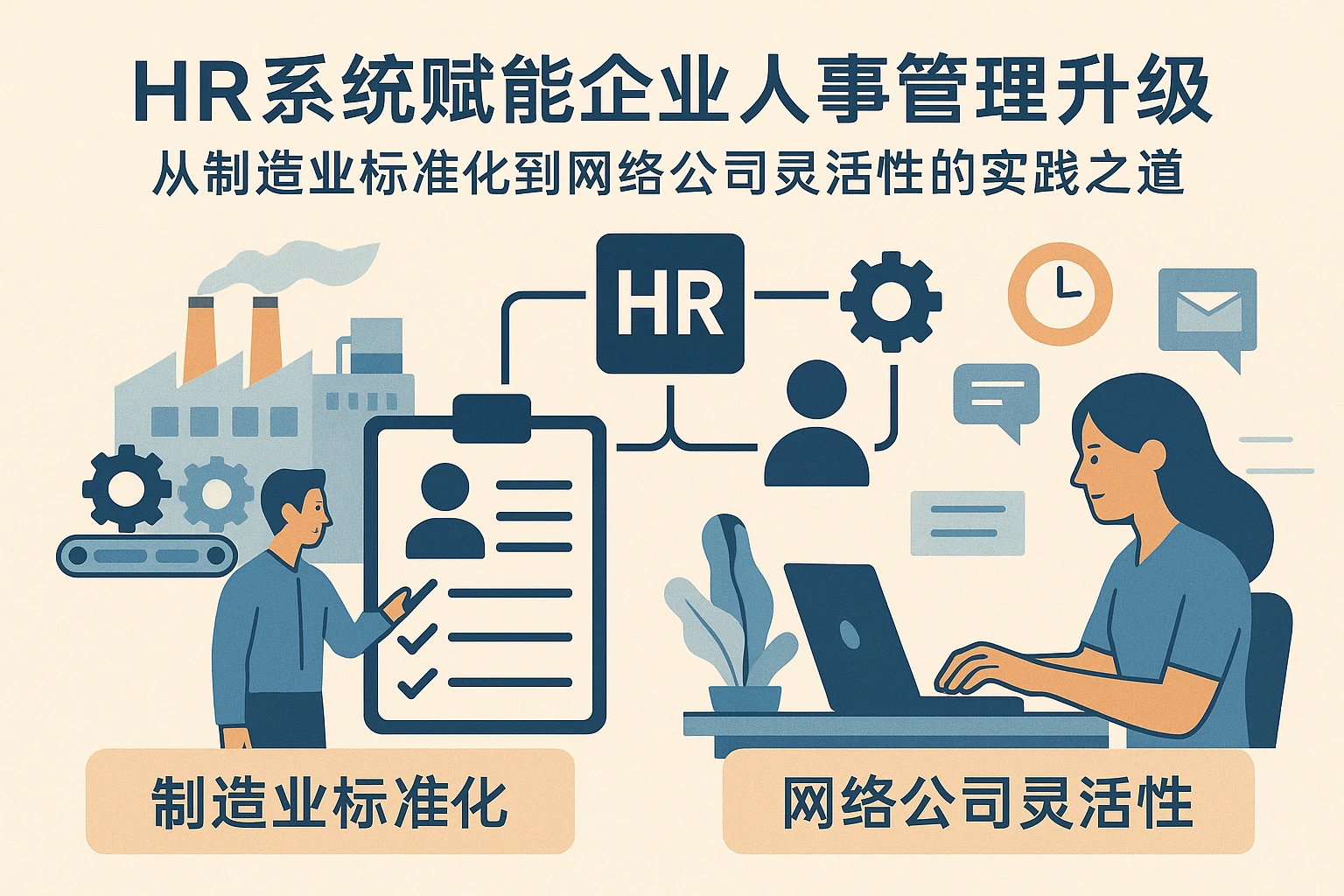 HR系统赋能企业人事管理升级：从制造业标准化到网络公司灵活性的实践之道