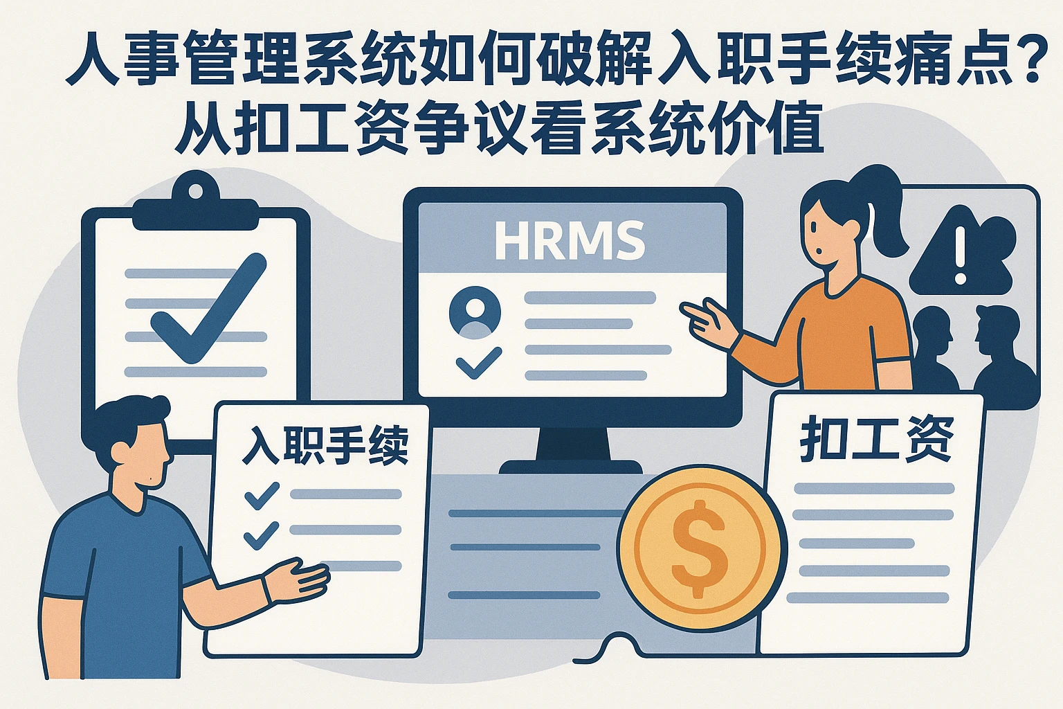 人事管理系统如何破解入职手续痛点？从扣工资争议看系统价值