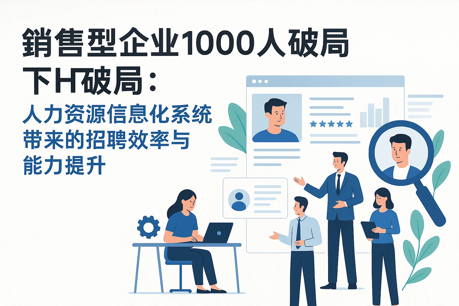 销售型企业1000人规模下的HR破局：人力资源信息化系统带来的招聘效率与能力提升