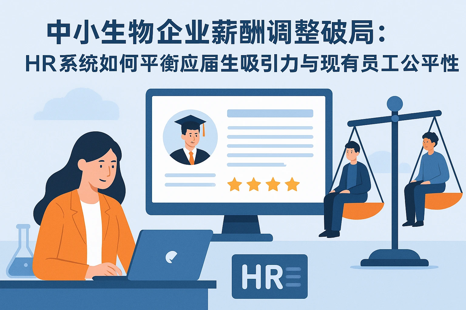 中小生物企业薪酬调整破局：HR系统如何平衡应届生吸引力与现有员工公平性