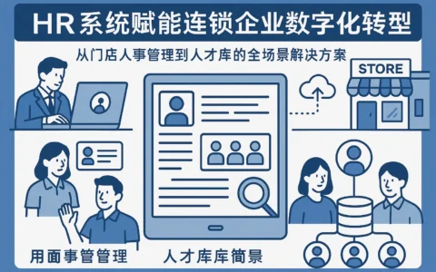 HR系统赋能连锁企业数字化转型：从门店人事管理到人才库的全场景解决方案