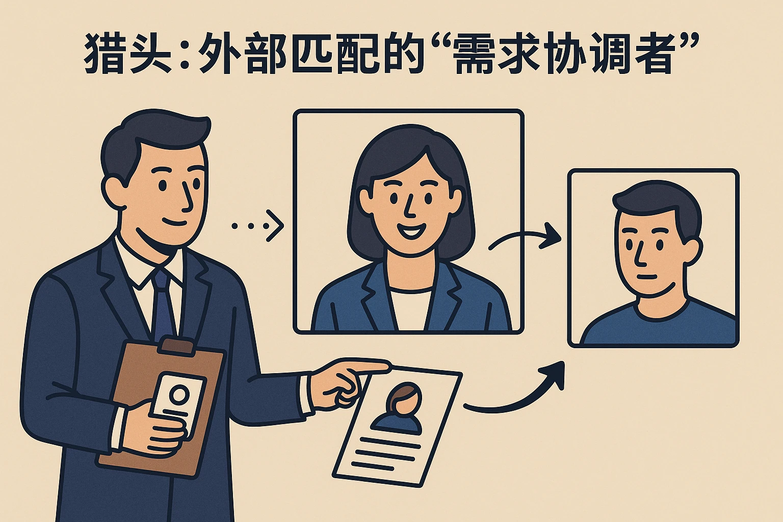 2. 猎头：外部匹配的