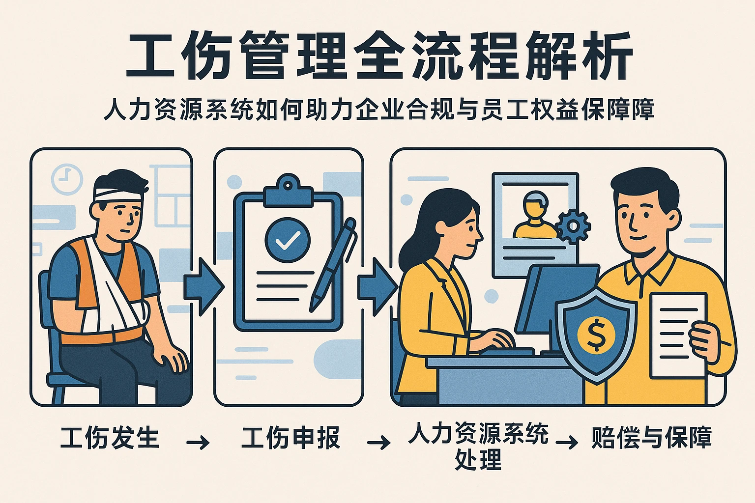工伤管理全流程解析：人力资源系统如何助力企业合规与员工权益保障
