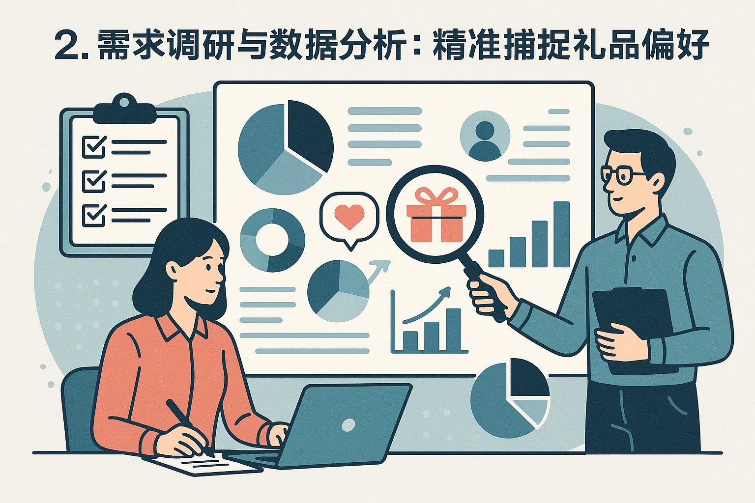 2. 需求调研与数据分析：精准捕捉礼品偏好