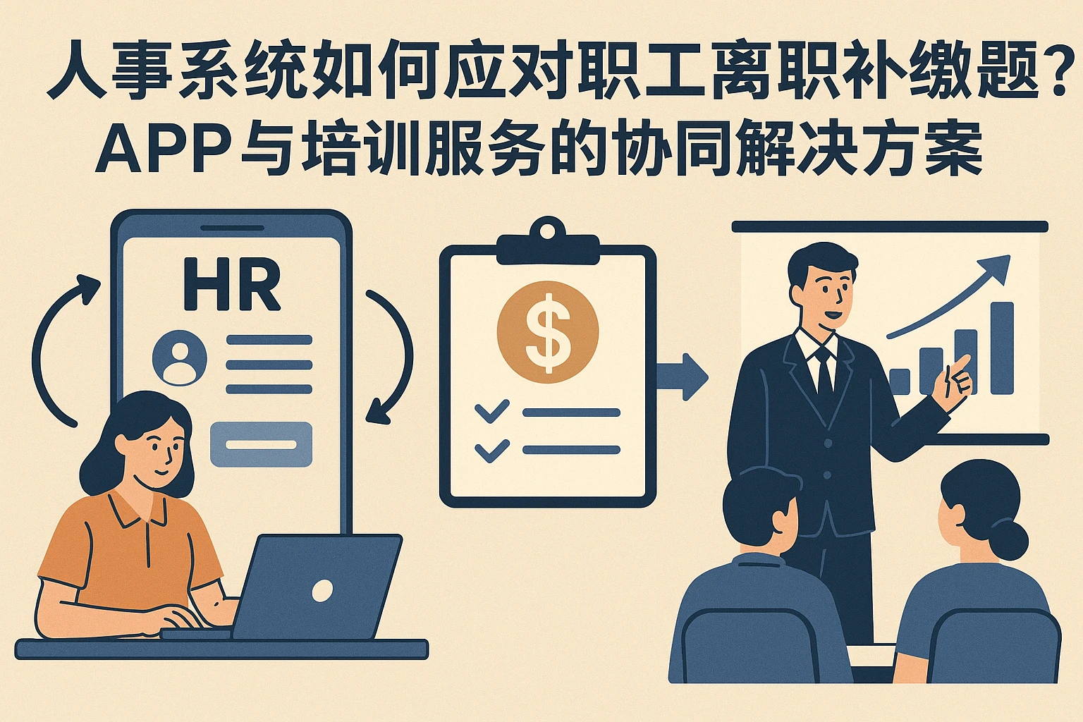 人事系统如何应对职工离职补缴难题？APP与培训服务的协同解决方案