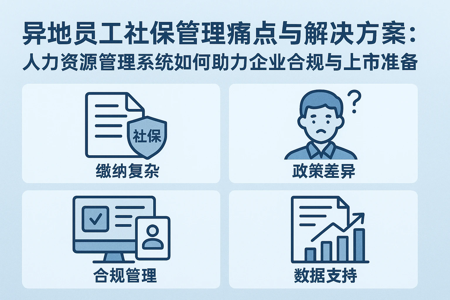 异地员工社保管理痛点与解决方案：人力资源管理系统如何助力企业合规与上市准备