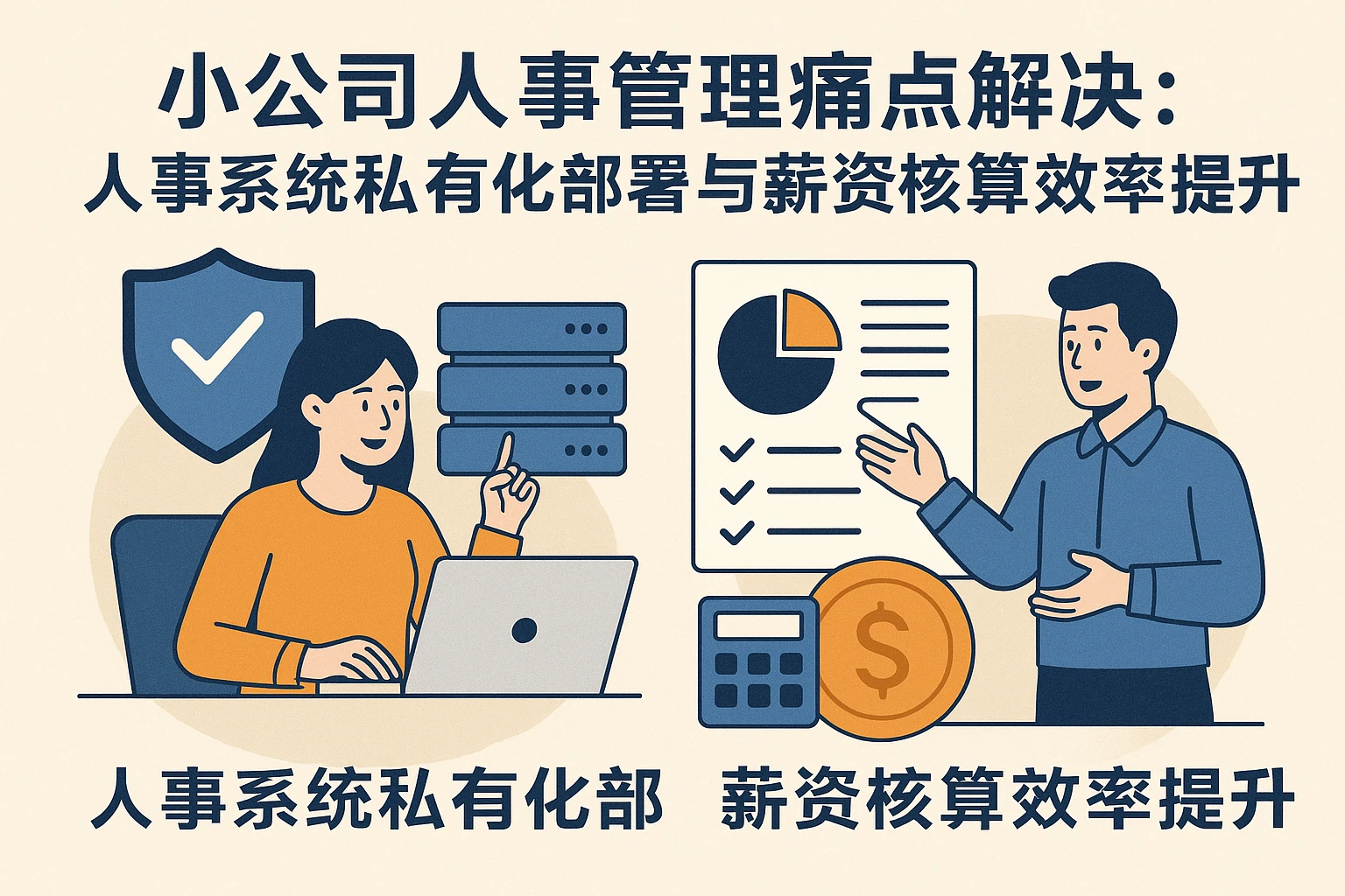 小公司人事管理痛点破解：人事系统私有化部署与薪资核算效率提升