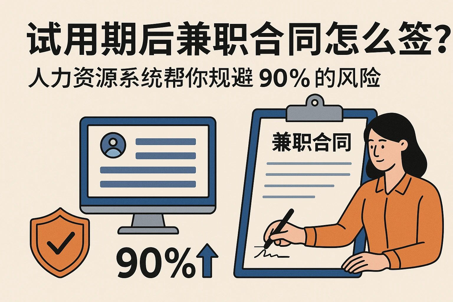 试用期后兼职合同怎么签？人力资源系统帮你规避90%的风险