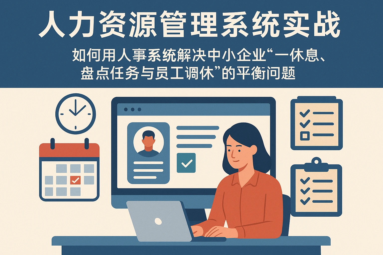 人力资源管理系统实战：如何用人事系统解决中小企业“统一休息、盘点任务与员工调休”的平衡问题