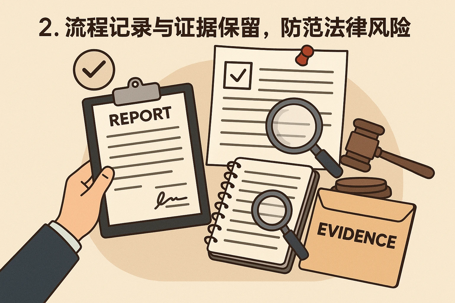 2. 流程记录与证据保留，防范法律风险