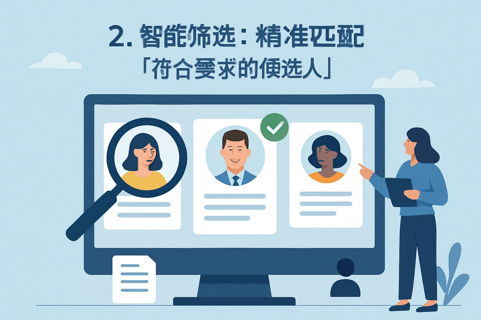 2. 智能筛选：精准匹配“符合要求的候选人”