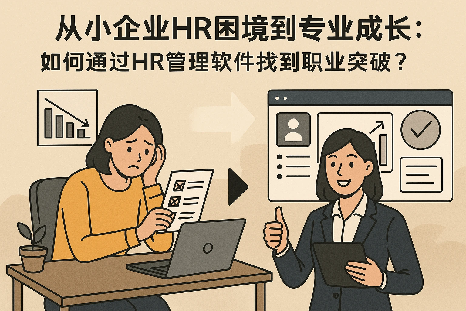 从小企业HR困境到专业成长：如何通过HR管理软件找到职业突破？
