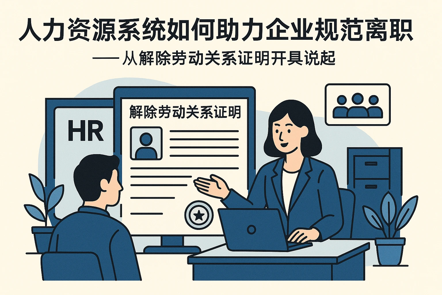 人力资源系统如何助力企业规范离职管理——从解除劳动关系证明开具说起