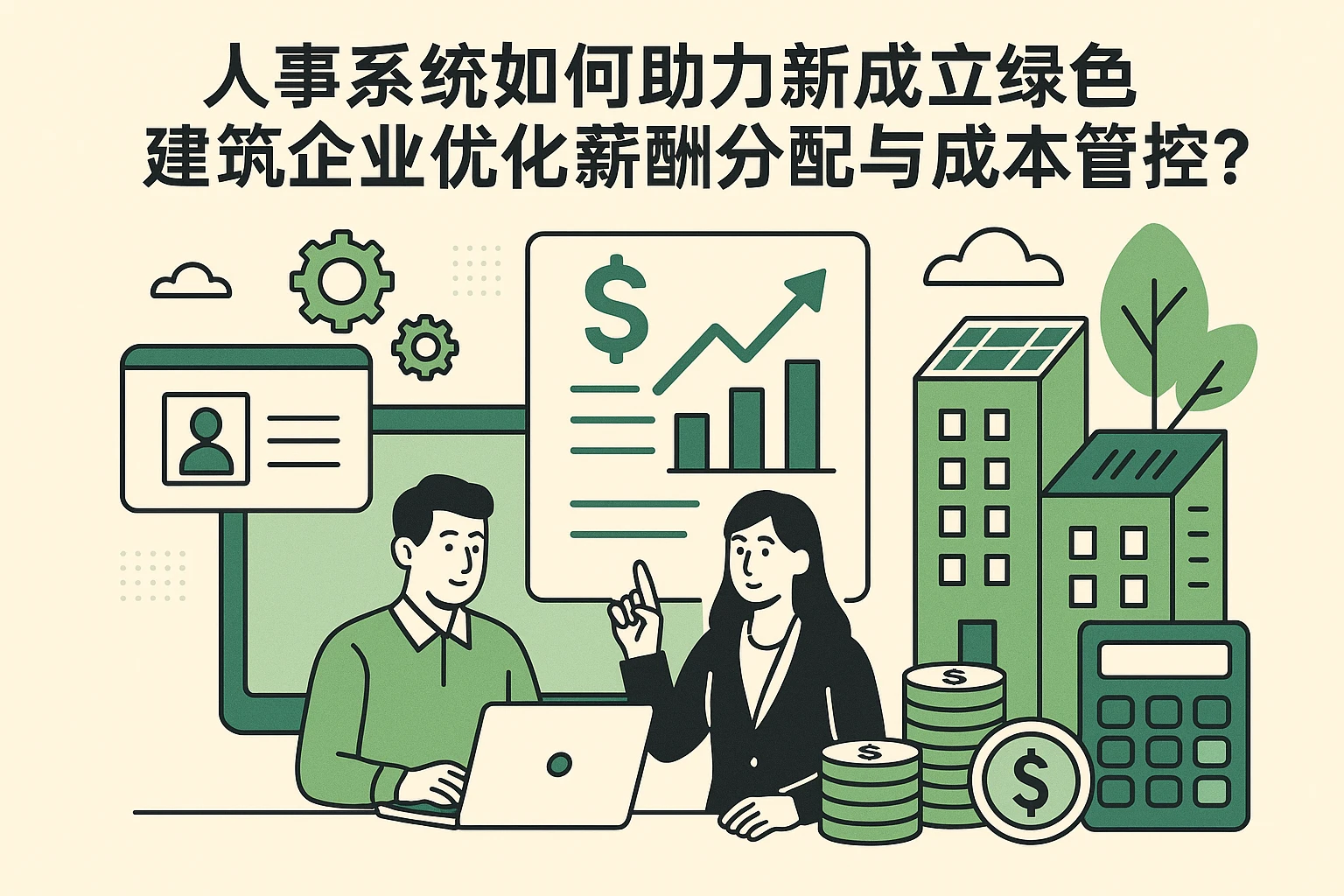 人事系统如何助力新成立绿色建筑企业优化薪酬分配与成本管控？