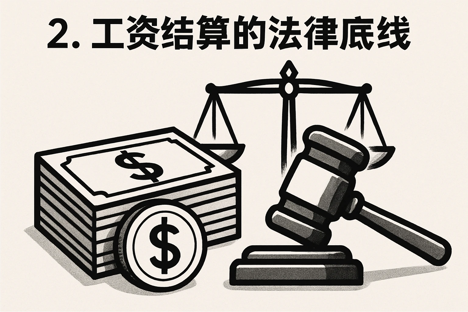 2. 工资结算的法律底线