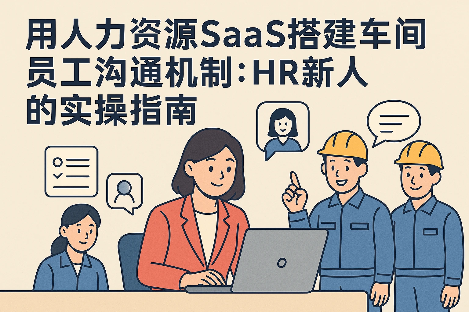用人力资源SaaS搭建车间员工沟通机制：HR新人的实操指南