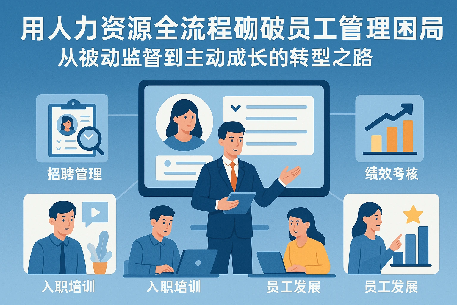 用人力资源全流程系统破解员工管理困局：从被动监督到主动成长的转型之路