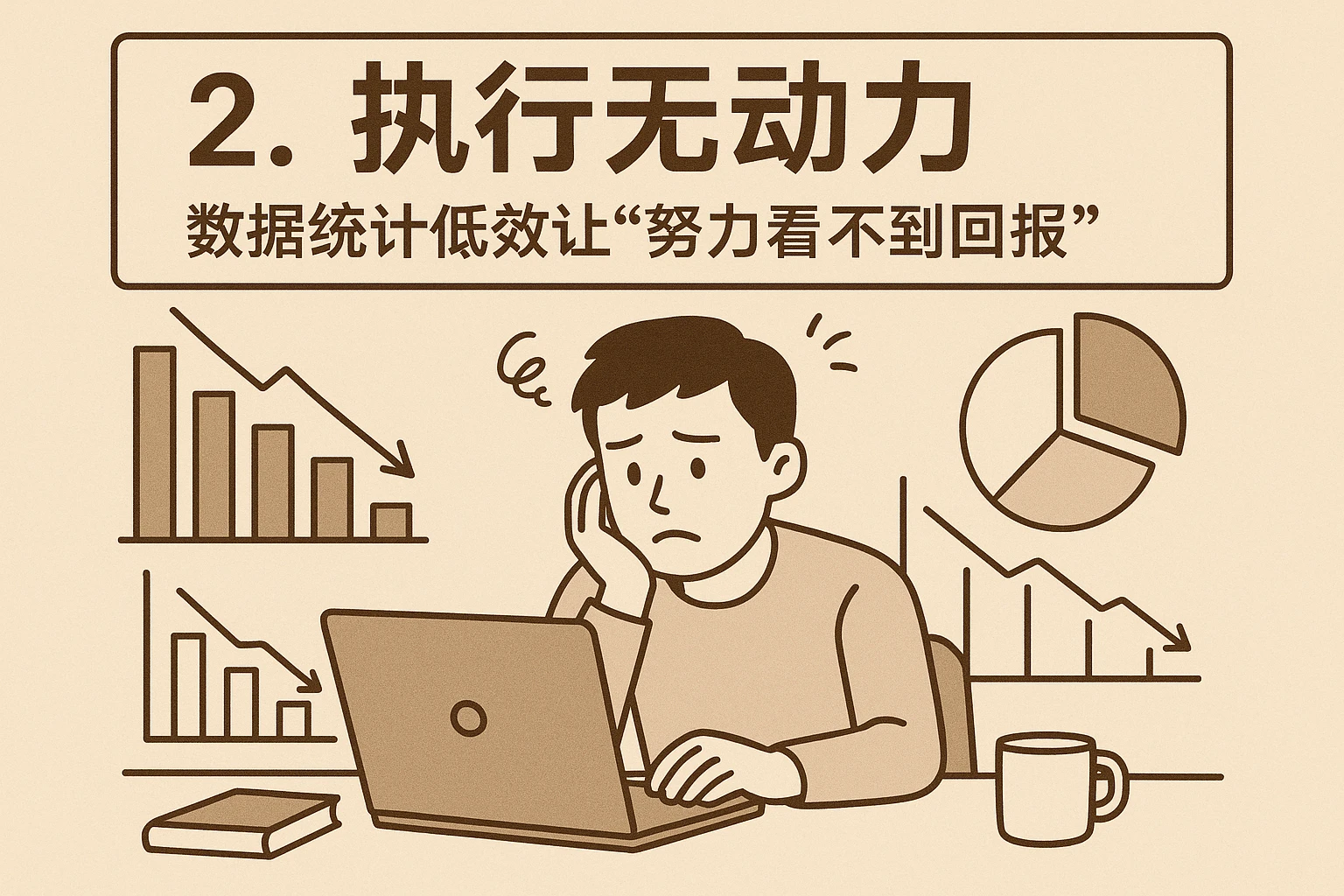 2. 执行无动力：数据统计低效让“努力看不到回报”