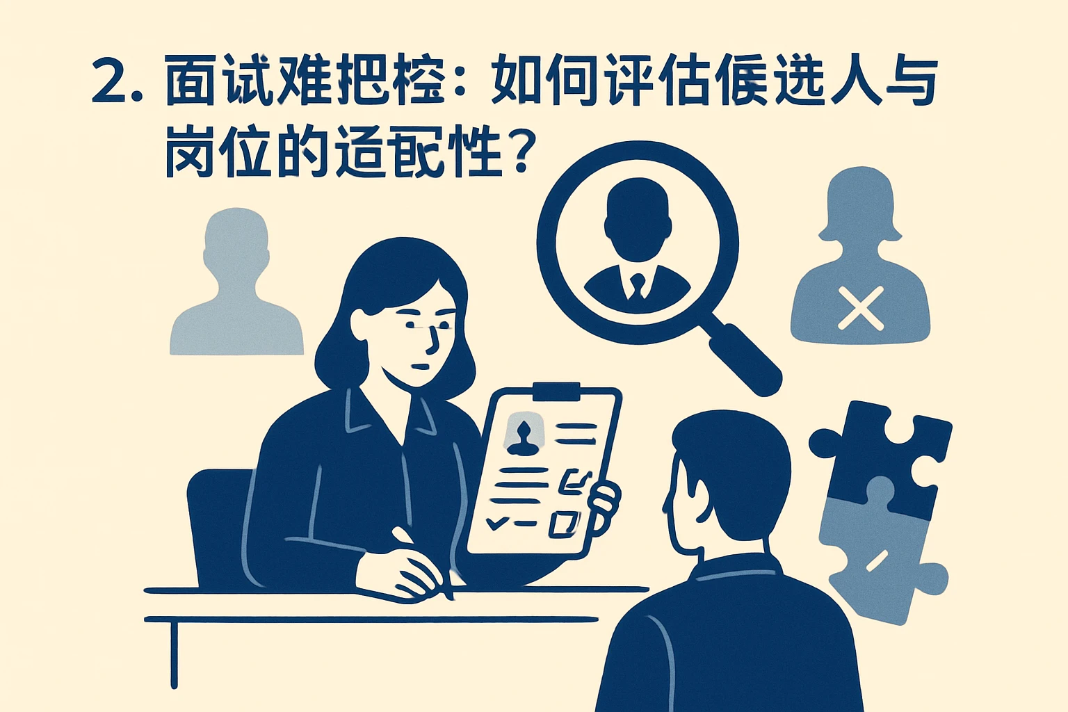 2. 面试难把控：如何评估候选人与岗位的适配性？