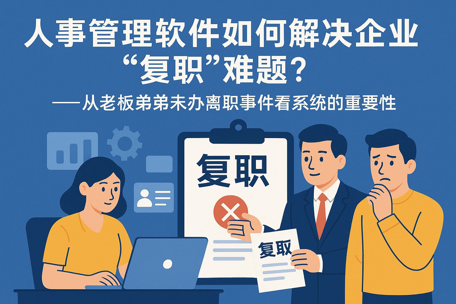 人事管理软件如何解决企业“复职”难题？——从老板弟弟未办离职事件看系统的重要性