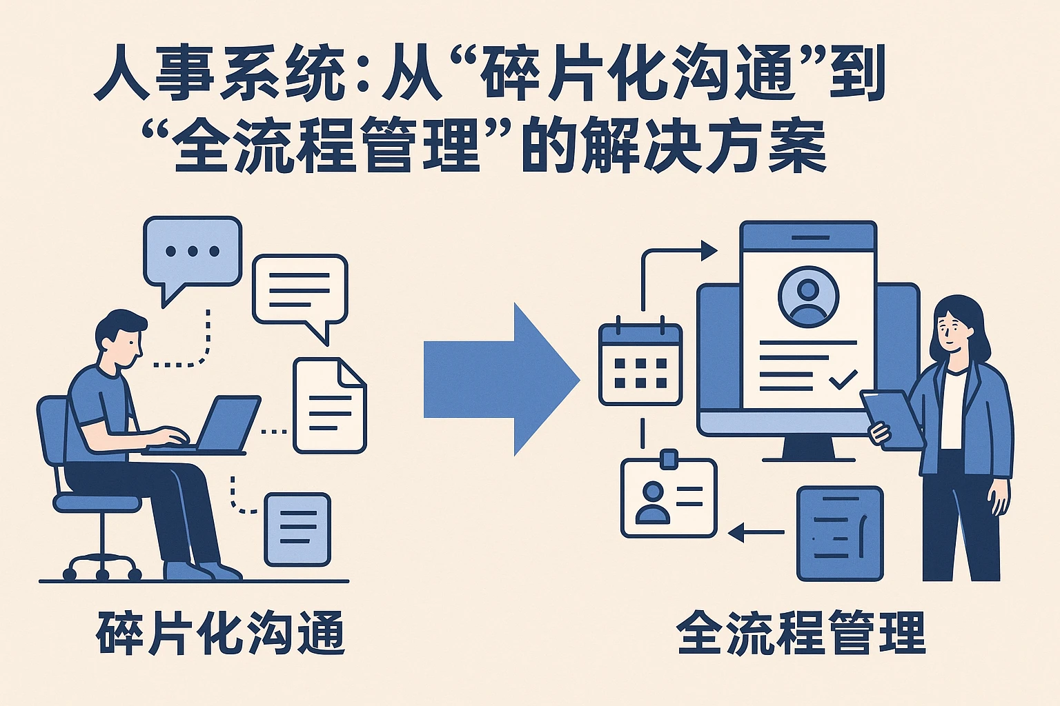 二、人事系统：从“碎片化沟通”到“全流程管理”的解决方案