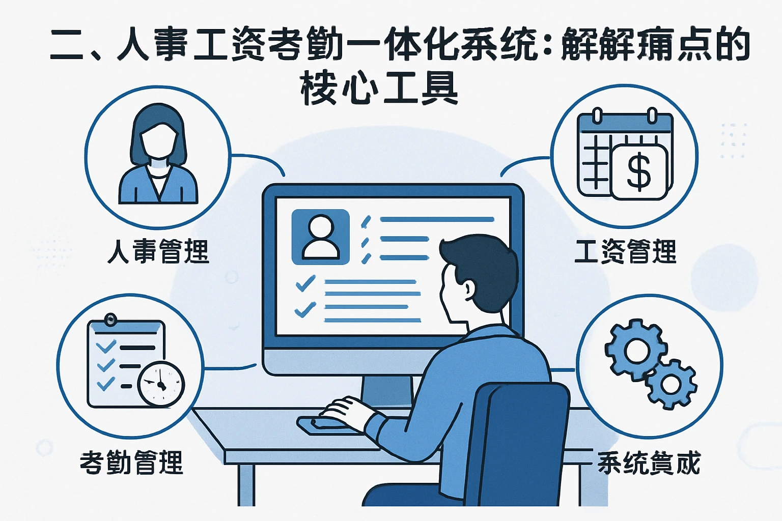 二、人事工资考勤一体化系统：破解痛点的核心工具