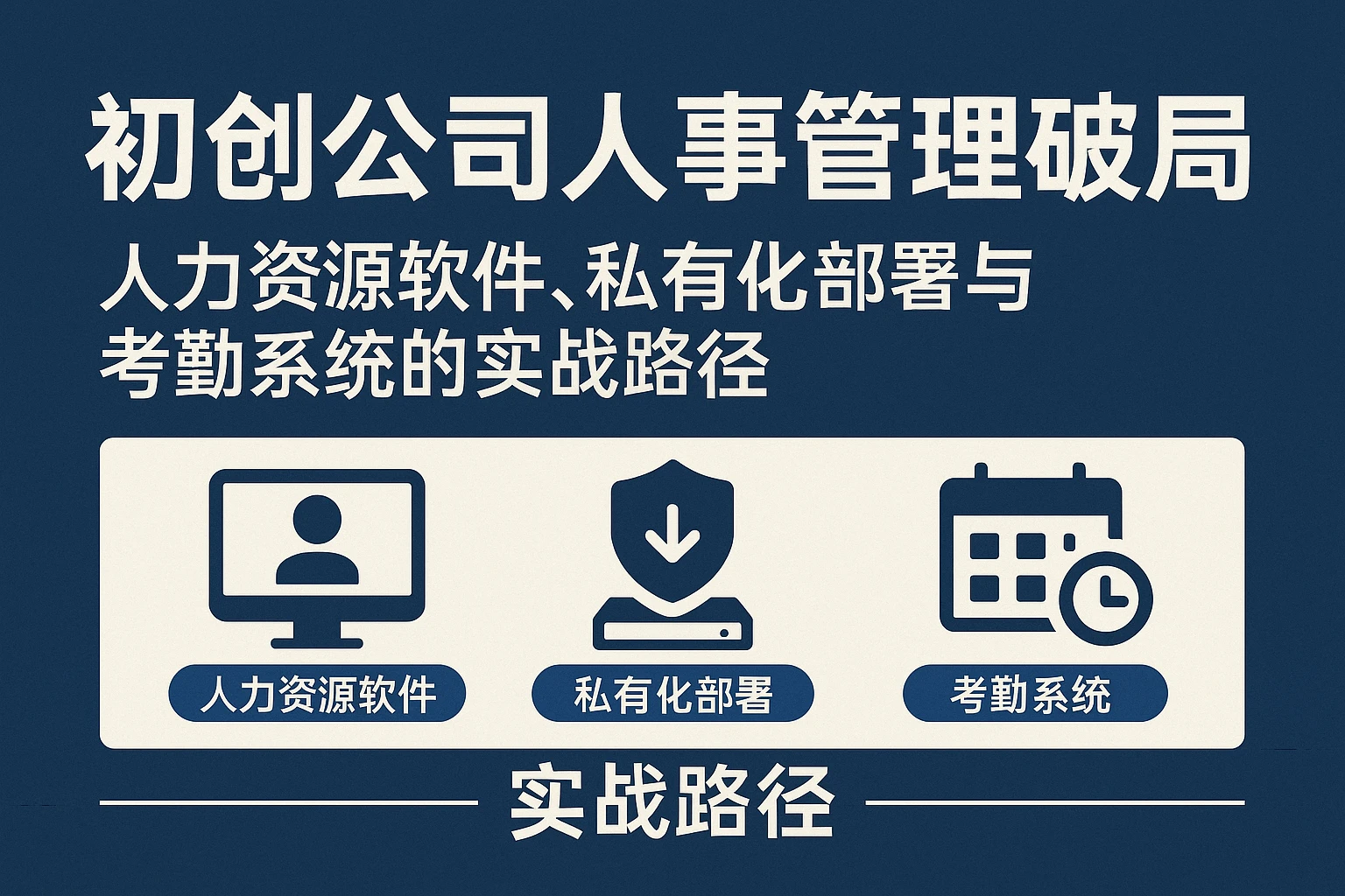 初创公司人事管理破局：人力资源软件、私有化部署与考勤系统的实战路径