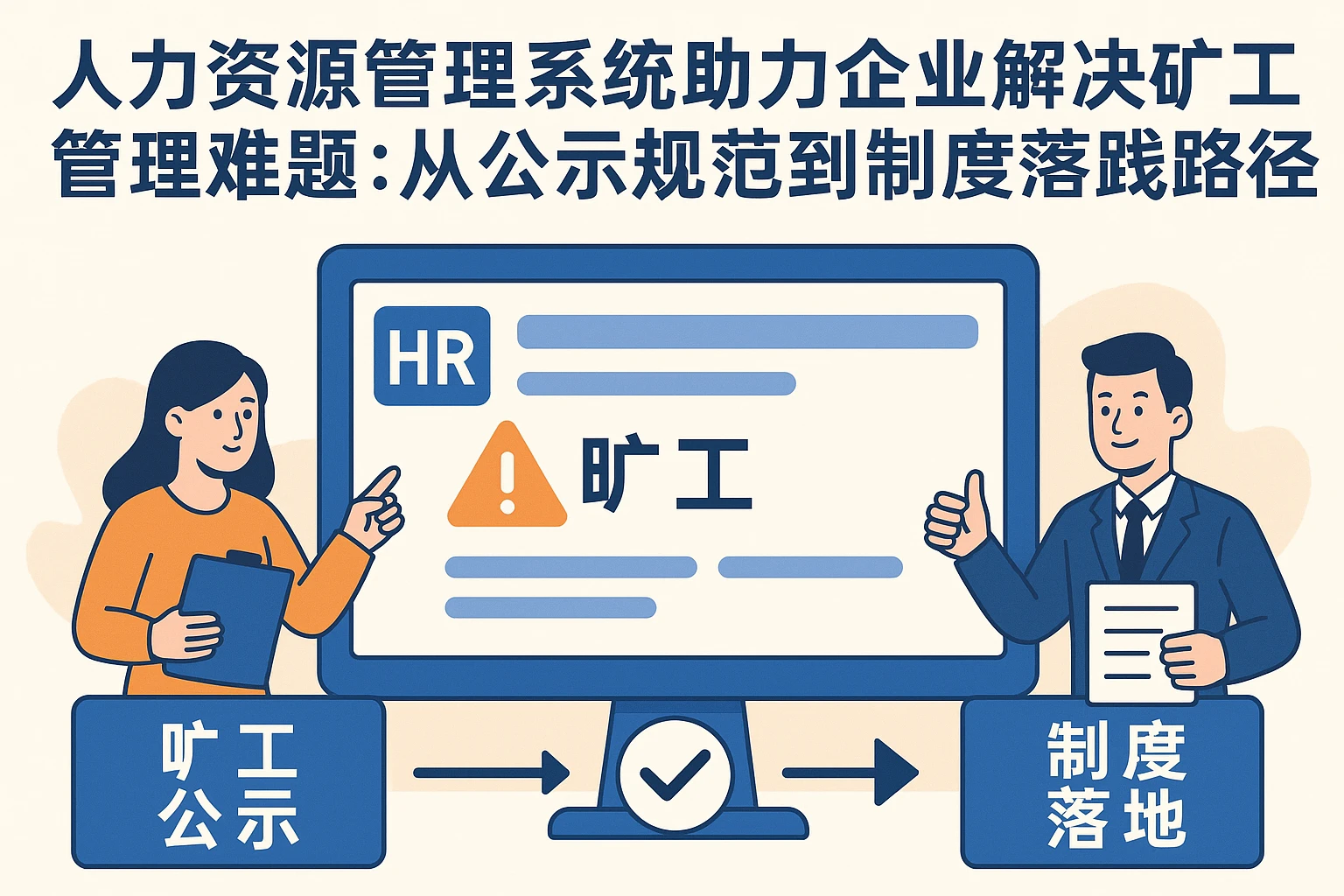 人力资源管理系统助力企业解决旷工管理难题：从公示规范到制度落地的实践路径